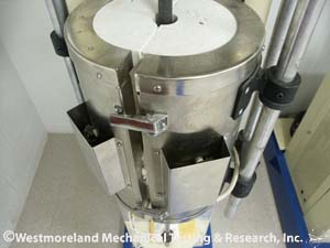 Stress Creep testing frame up close at WMT&R