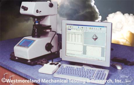 Micro Hardness test equipment and screenshot